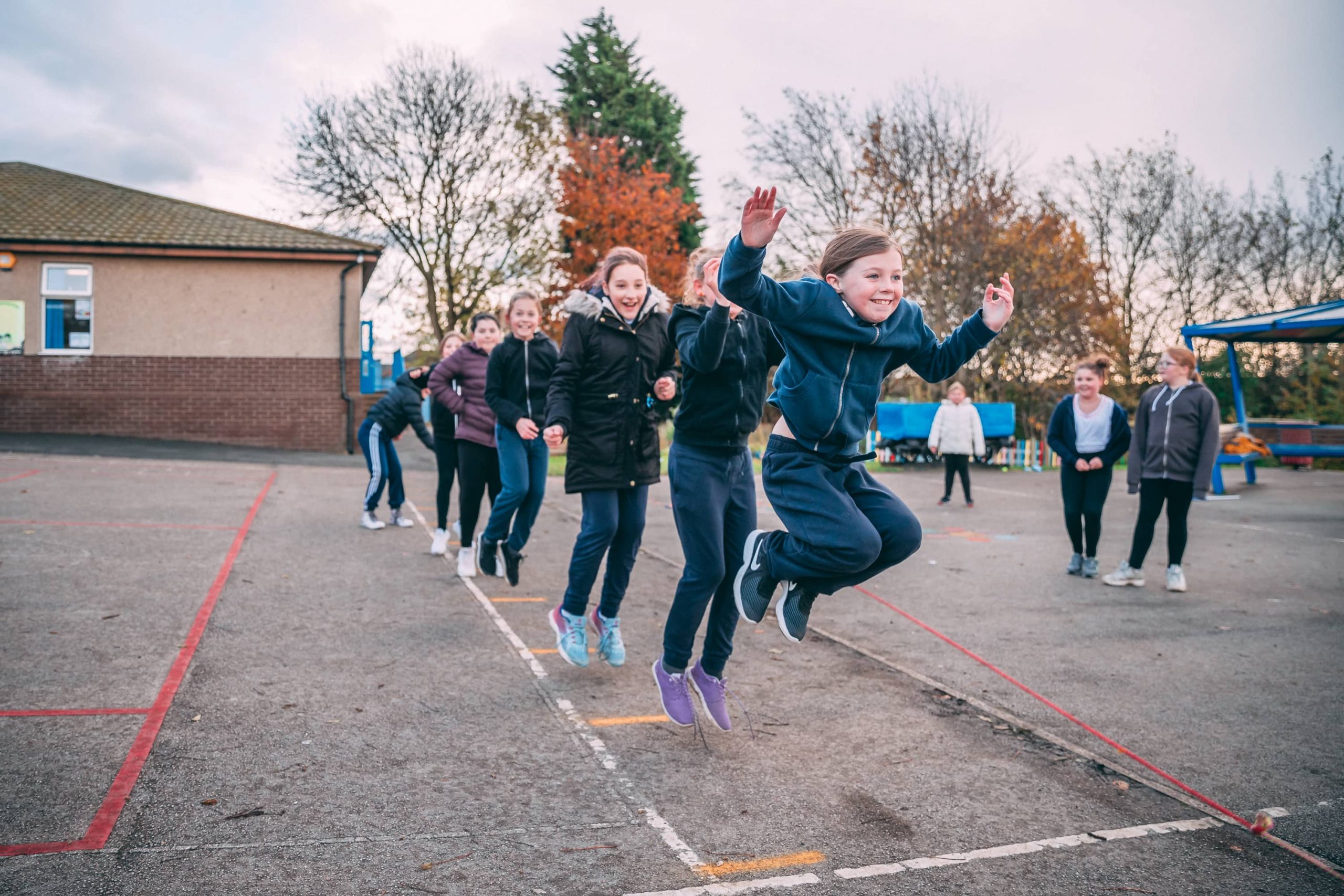 Students in the playground