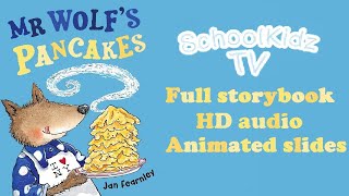 Mr Wolf's Pancakes, by Jan Fearnley - YouTube featured image